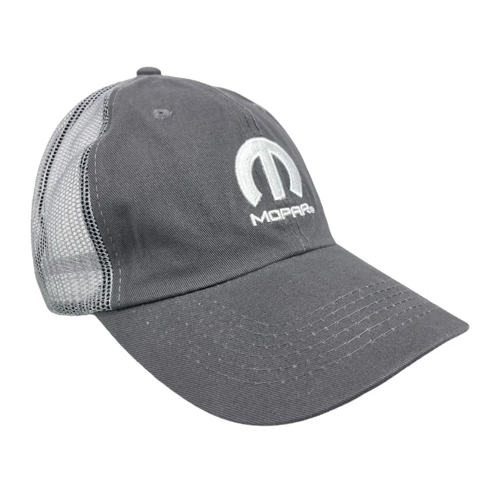Mopar | NWT | Gray Mesh Back Hat Adjustable‎ Strapback Cap 100% Cotton